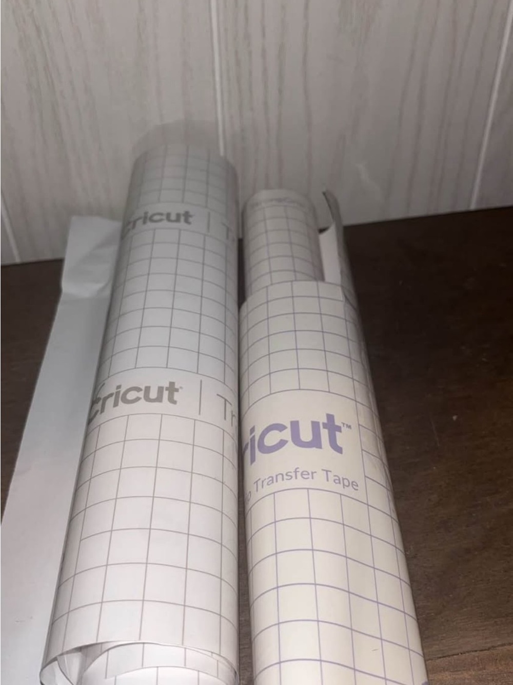 Cricut White Transfer Tape Rolls with Grid Pattern
